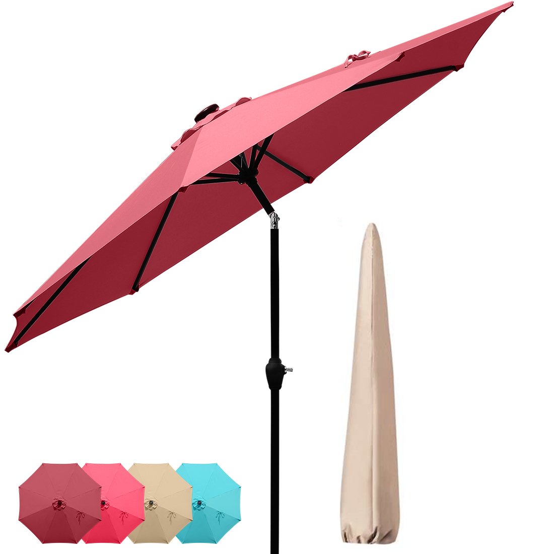 9' Patio Umbrella#color_wine