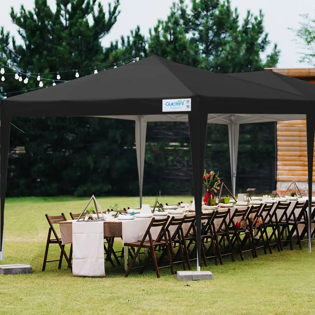 Black 10x20 no sidewall canopy tent for party#color_black