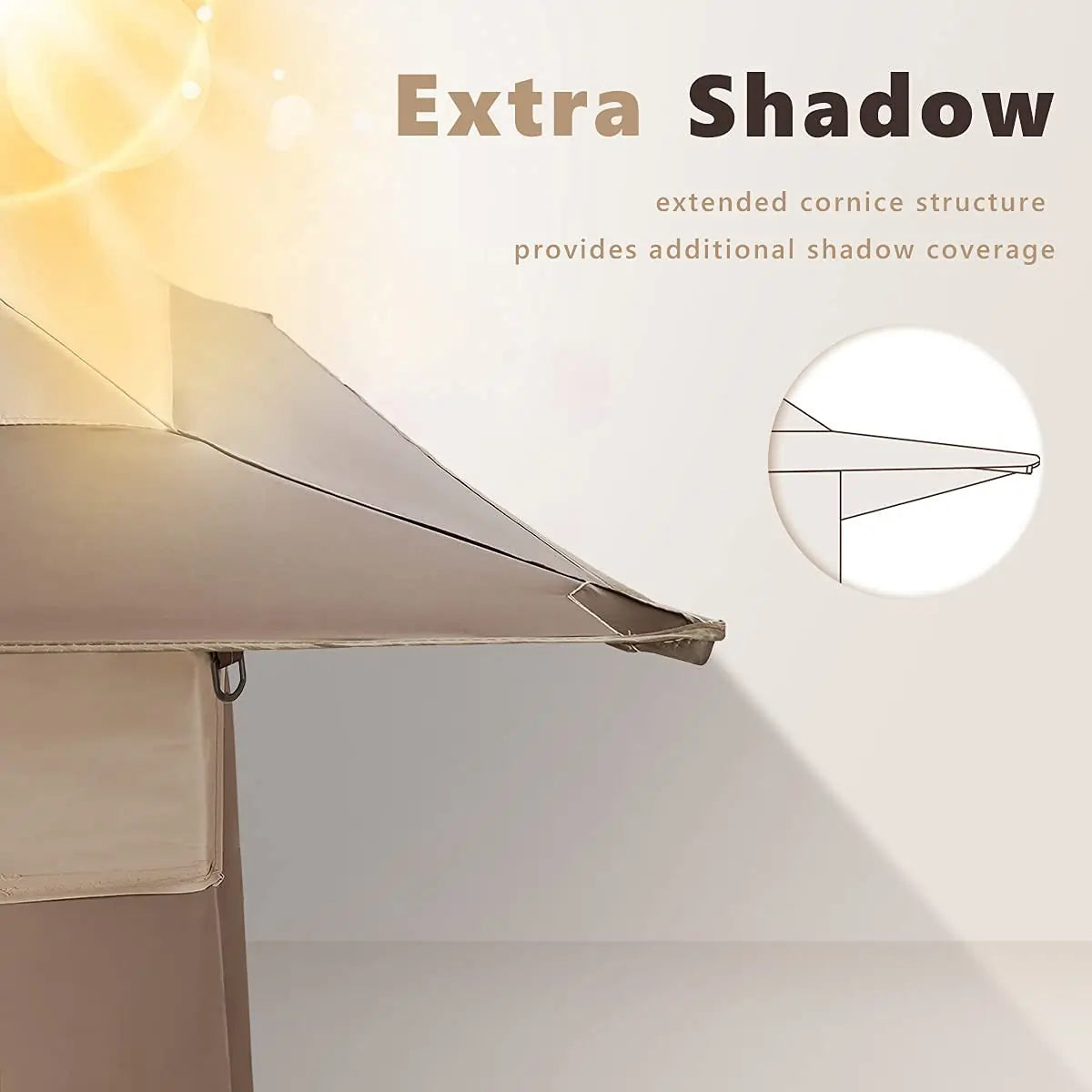 11x11 gazebo tent#color_beige