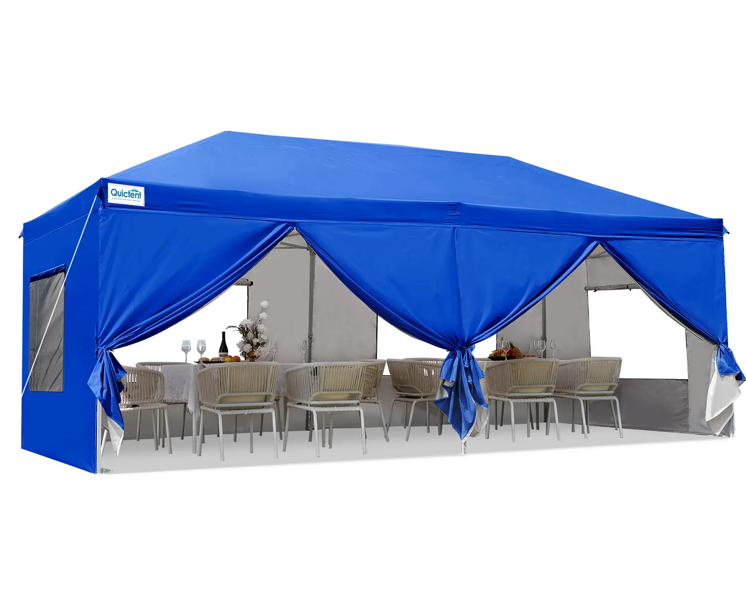 Quictent Privacy 8x8/10x10/10x20 Portable Pop Up Canopy with Sidewalls