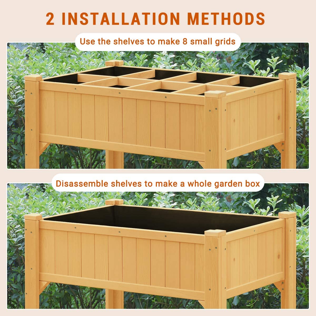 elevated planter box