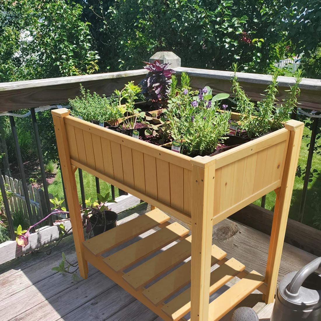 elevated planter box