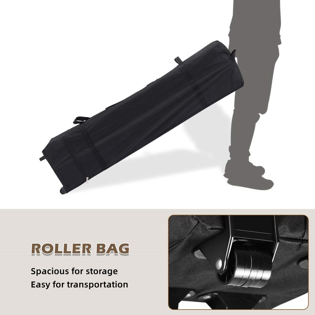 Roller Bag for 10x10 ez canopy tent#color_beige