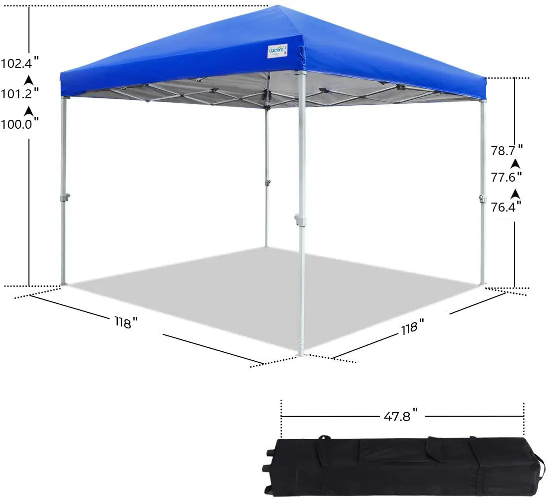 Blue canopy tent size#color_royal blue