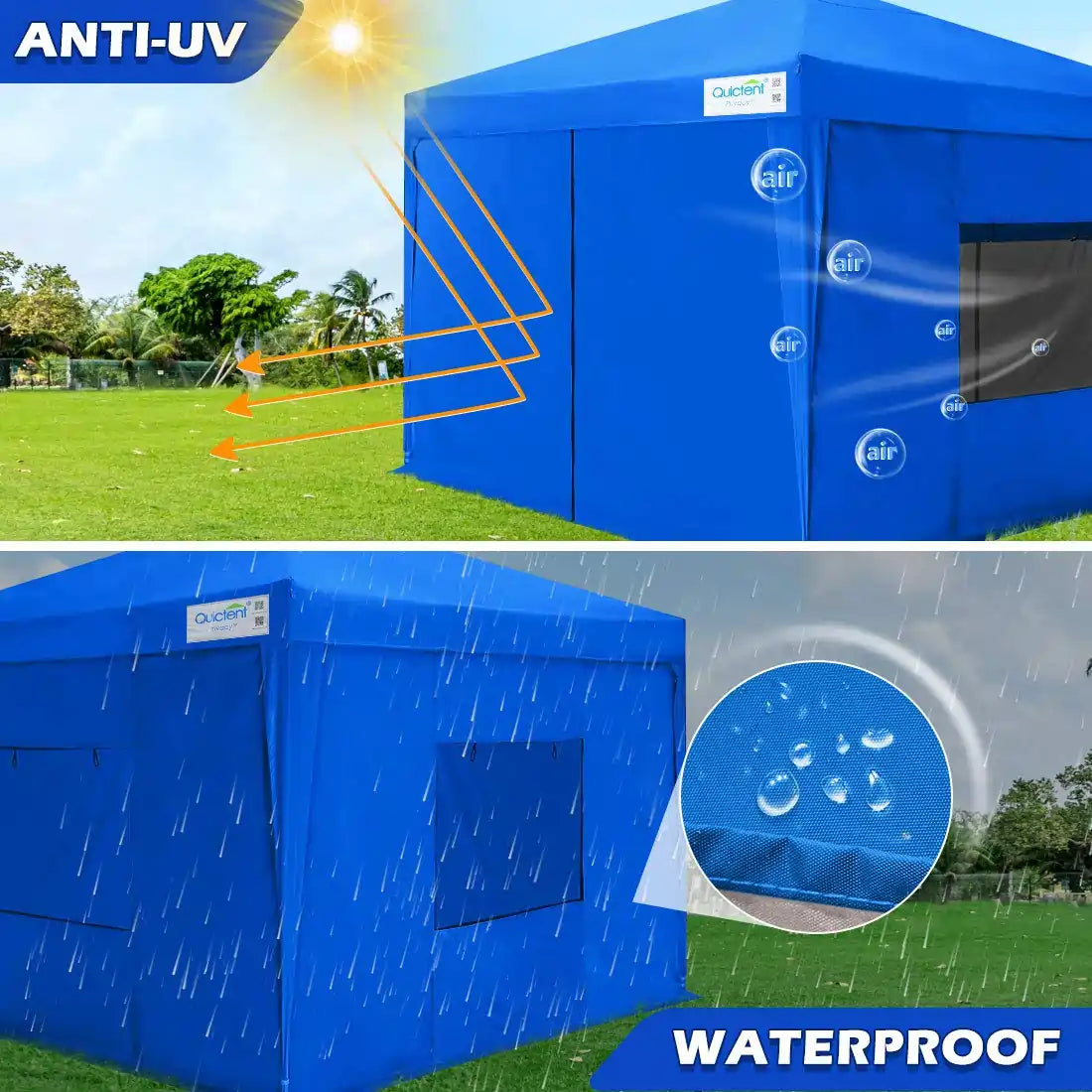 Blue canopy waterproof fabric#color_ royal blue