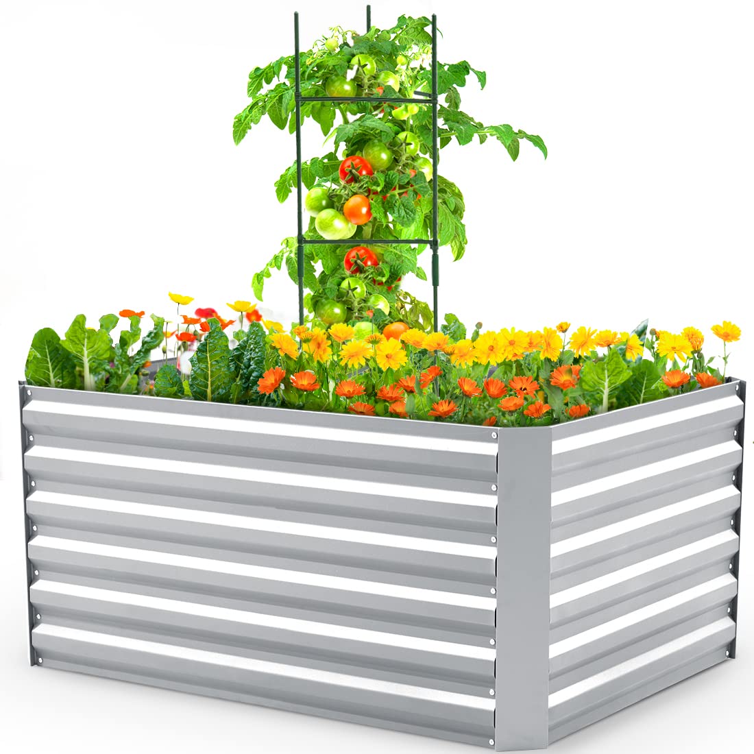 4xx3x2 silver garden bed#size_4x3x2ft