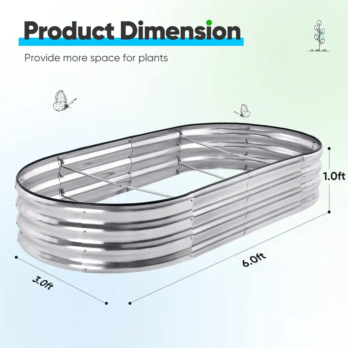 silver planter box dimension#color_silver