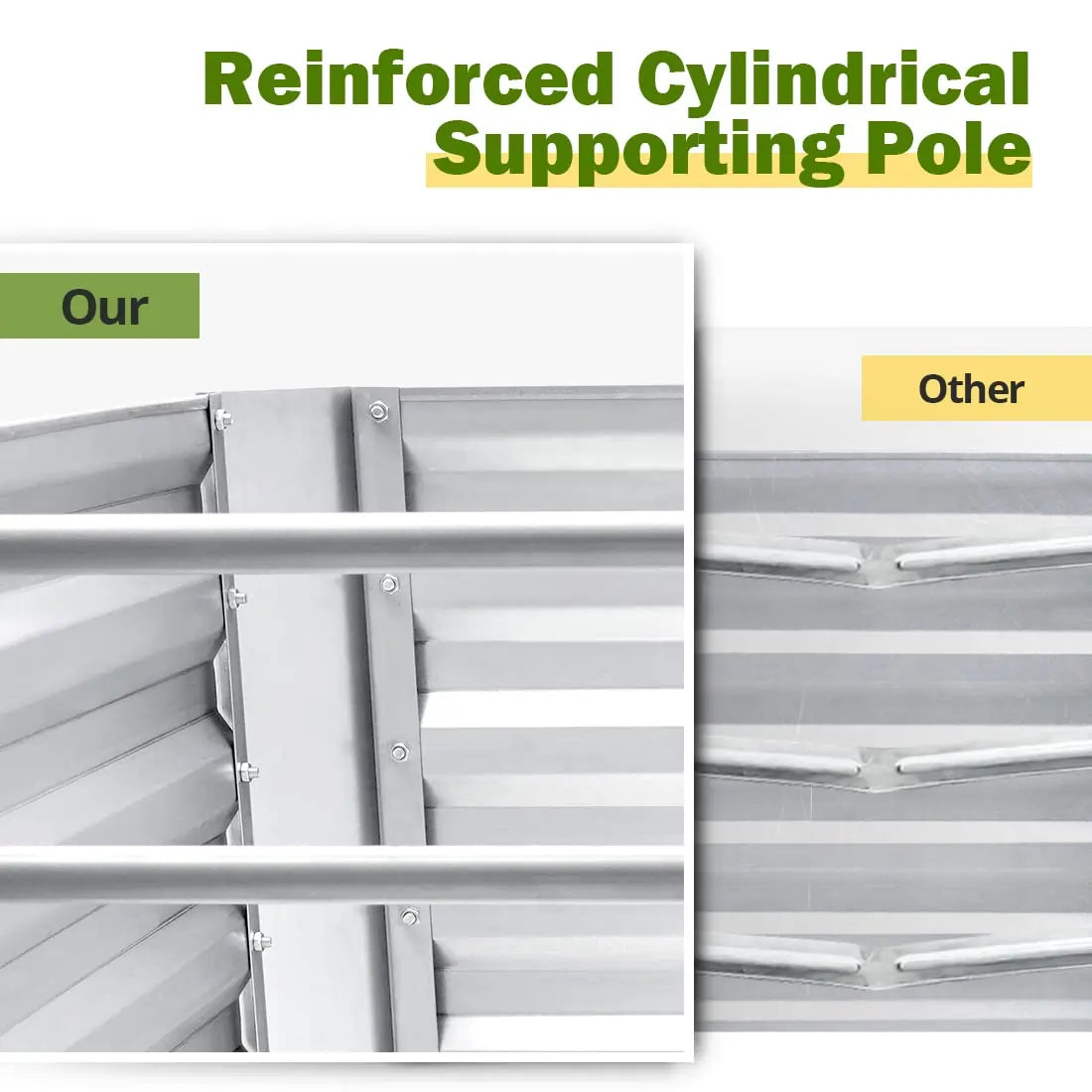 reinforced supporting pole#size_6x3x2ft