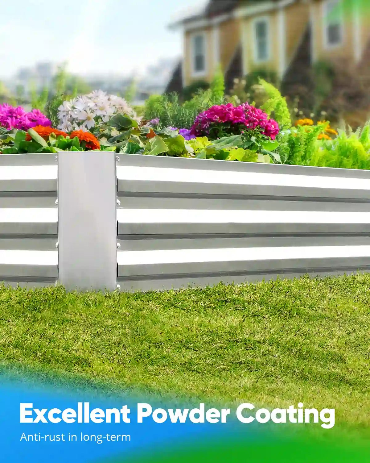 silver 8x4x1ft garden bed  anti-weed#color_silver