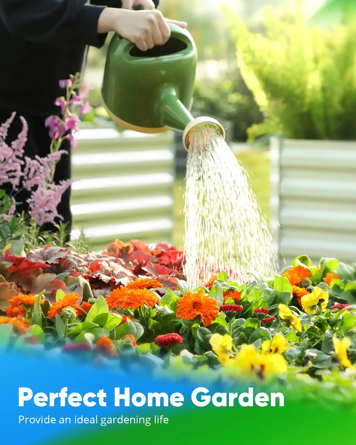 silver 8x4x1 garden bed for your life#color_silver
