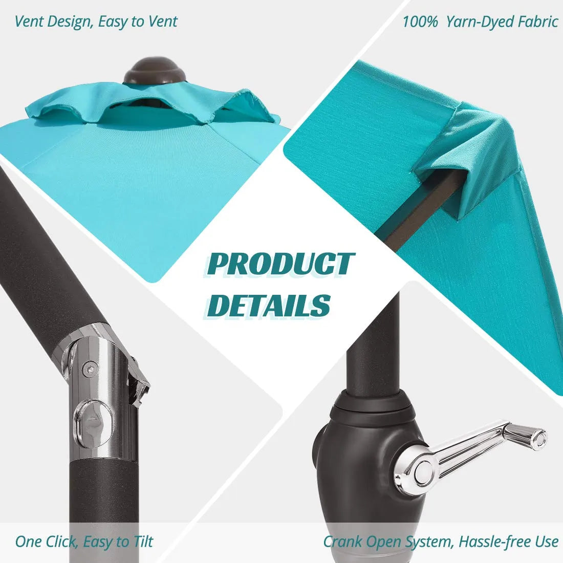 Turquoise 9 foot market umbrella product detail#color_turquoise