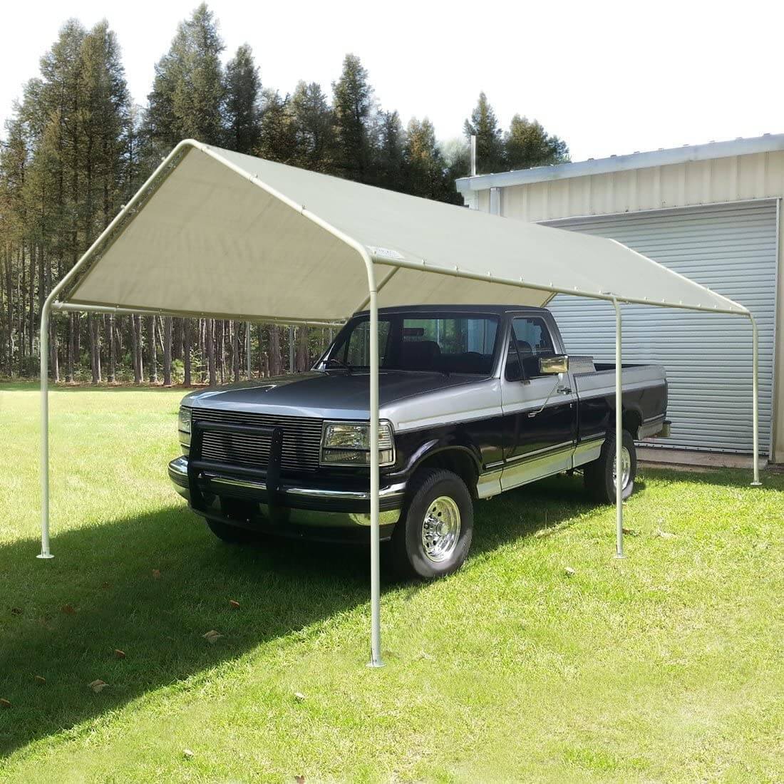 20' x 10' Portable Carport#color_white