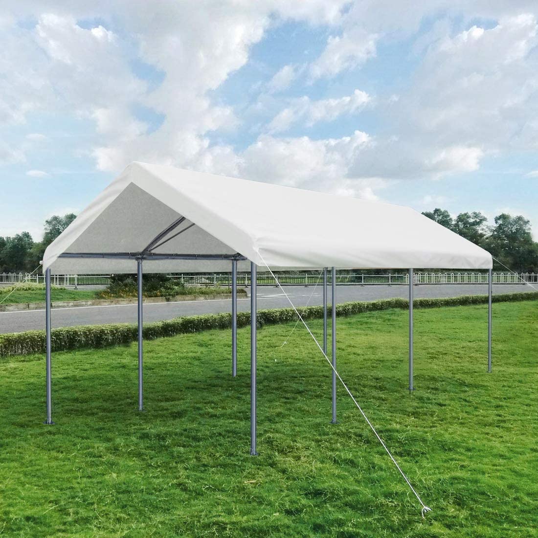 20' x 10' Carport Canopy#color_white