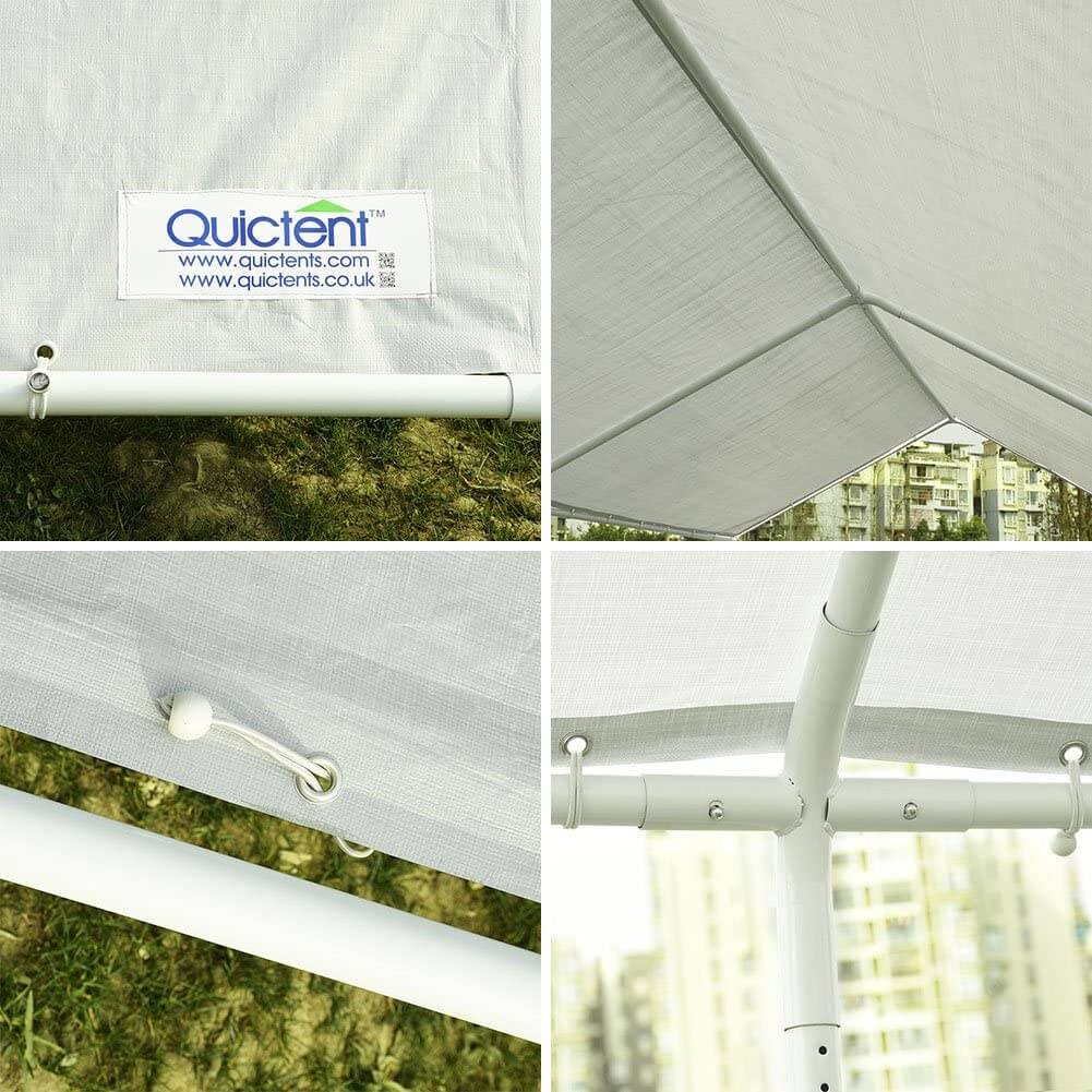Quictent 20' x 10' Basic Car Canopy#color_white
