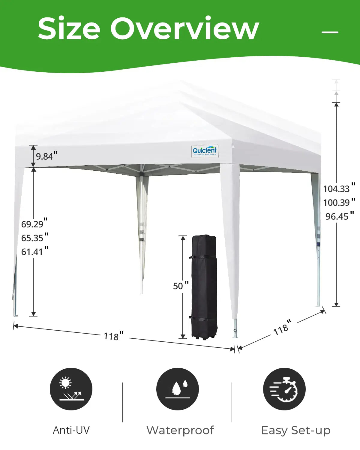 white 10x10 upgrade canopy size#color_white