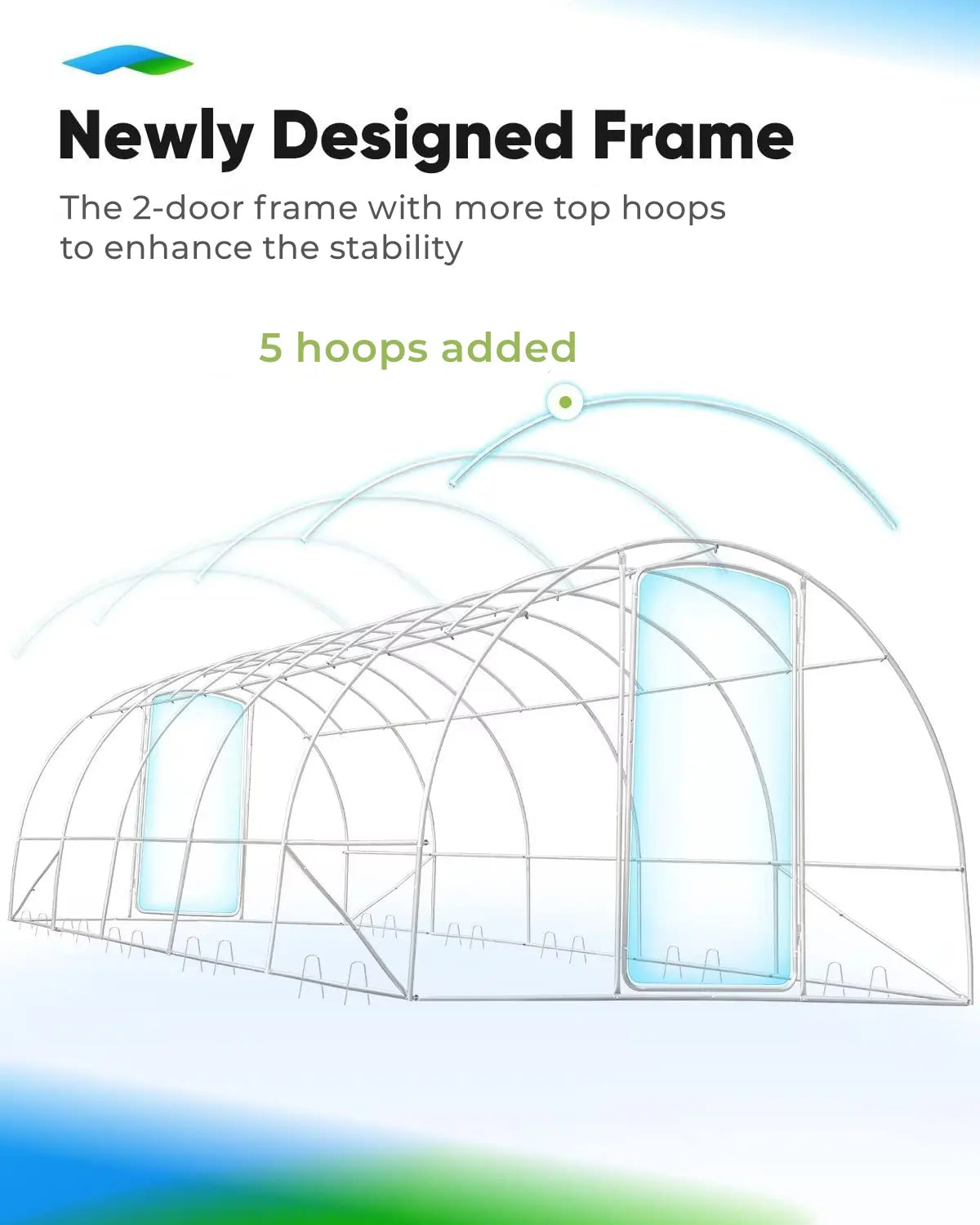 newly designed greenhouse fram#color_white
