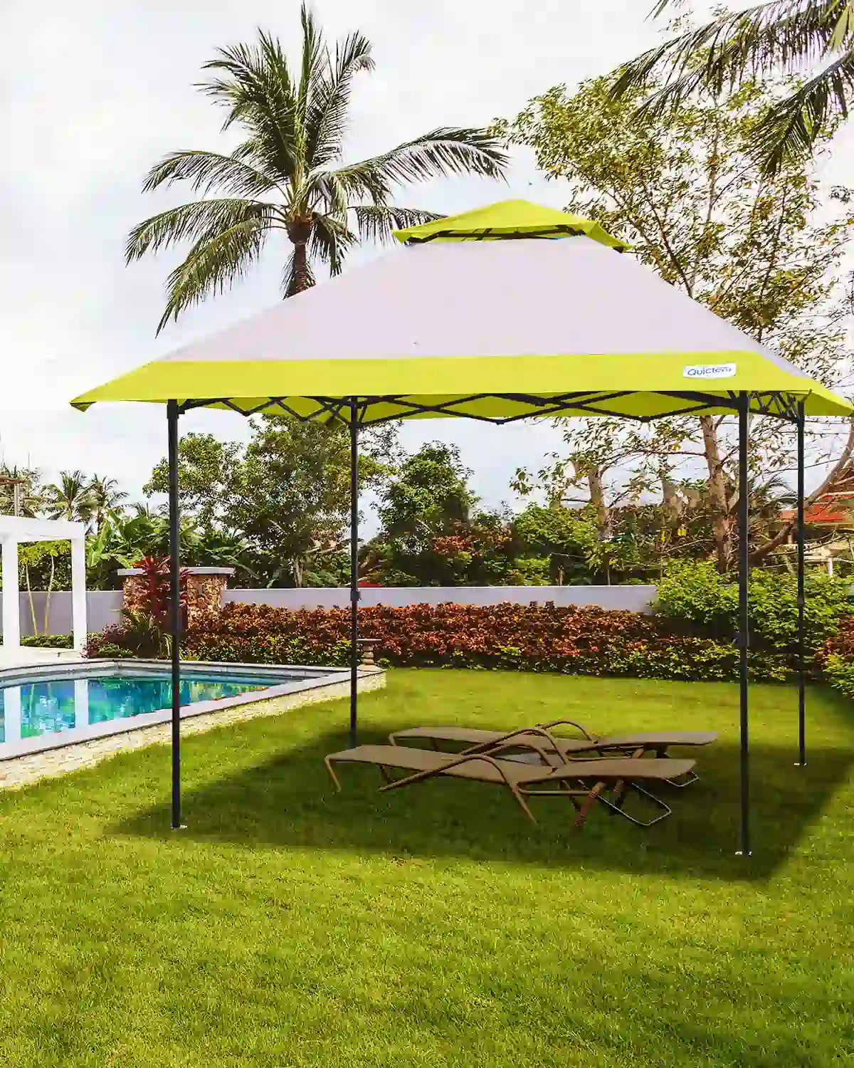 Yellow 10x10 pop up gazebo backyard#color_yellow