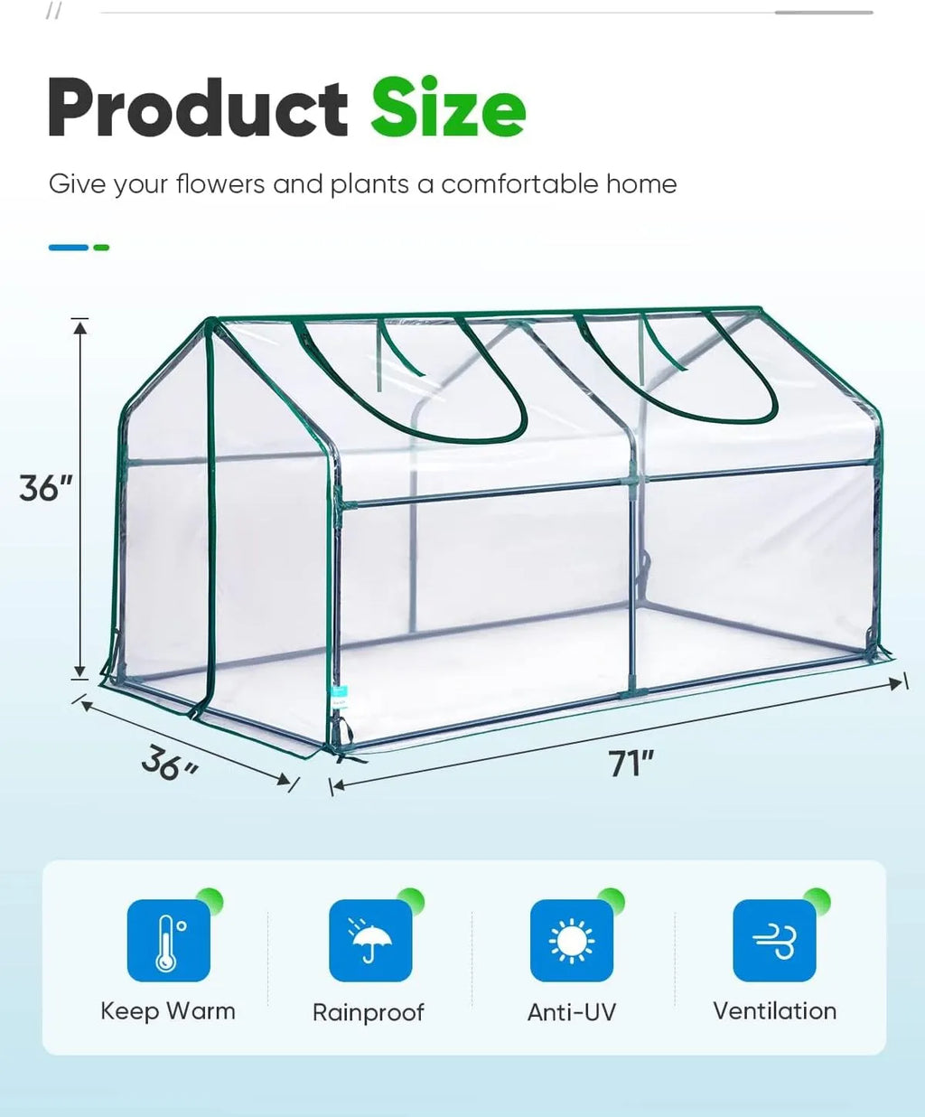 clear greenhouse details