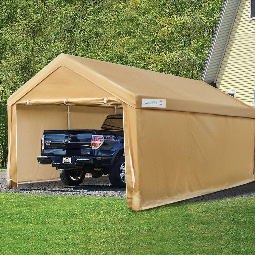 20' x 10' Upgraded Car Shelter#color_beige