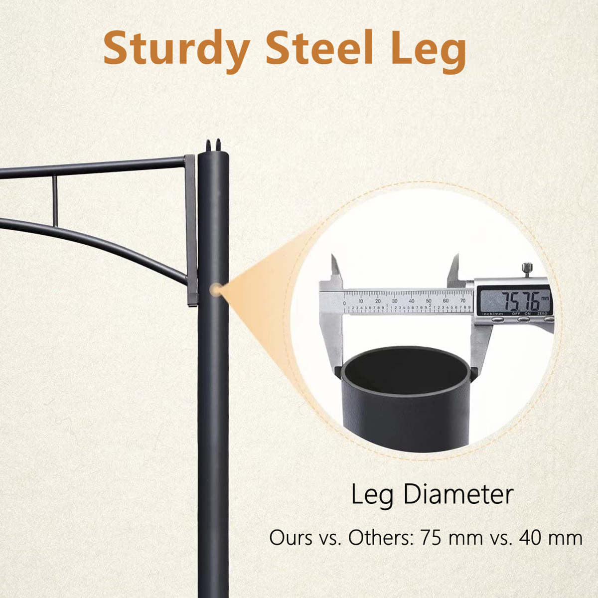 Patio Gazebo - sturdy steel leg
