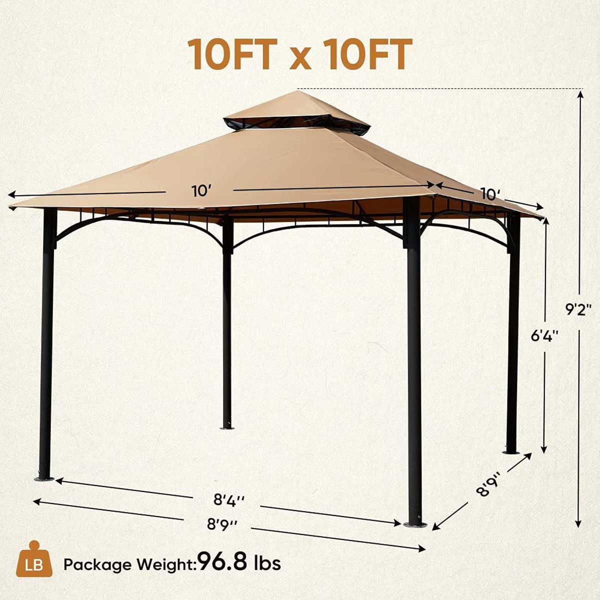 10' x 10' Patio Gazebo