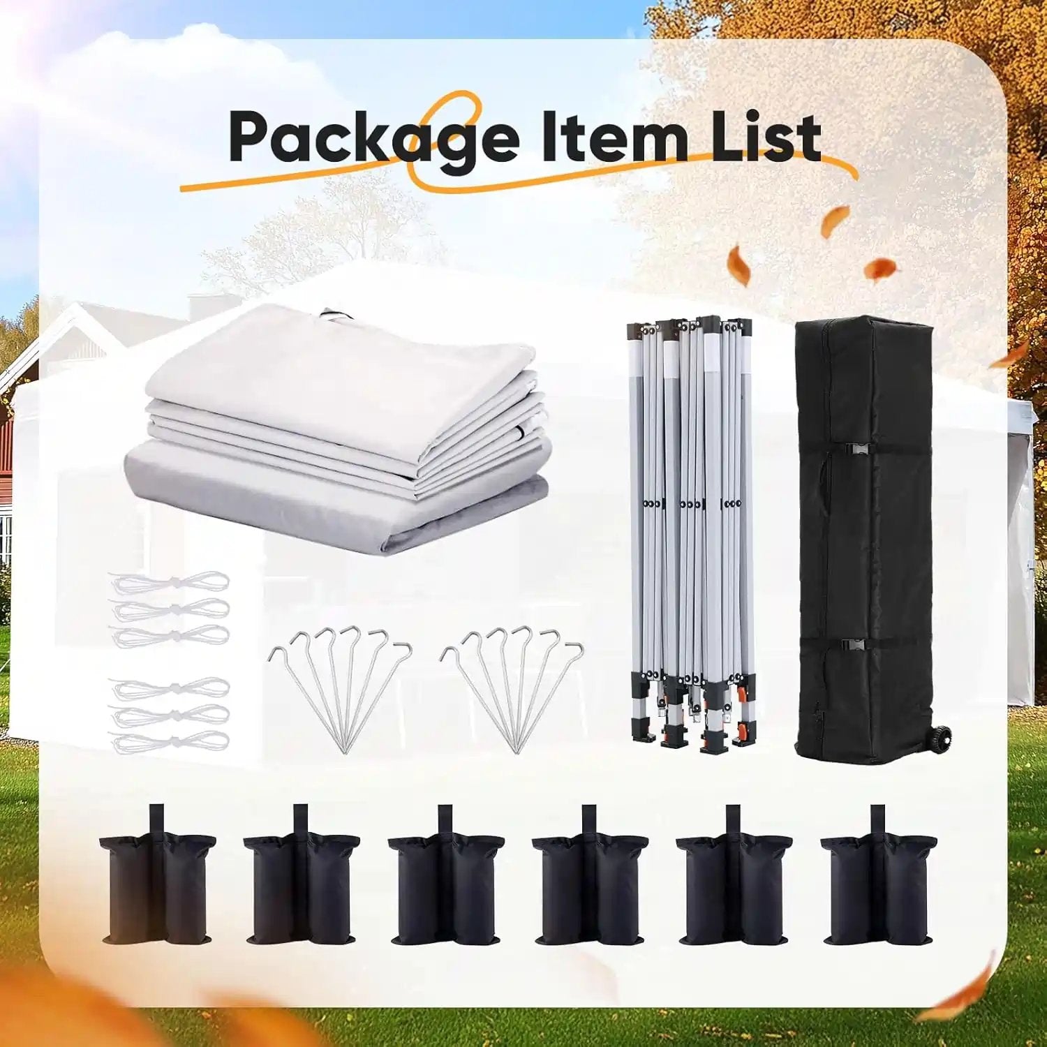 E-Z up Canopy Tent bag#color_White