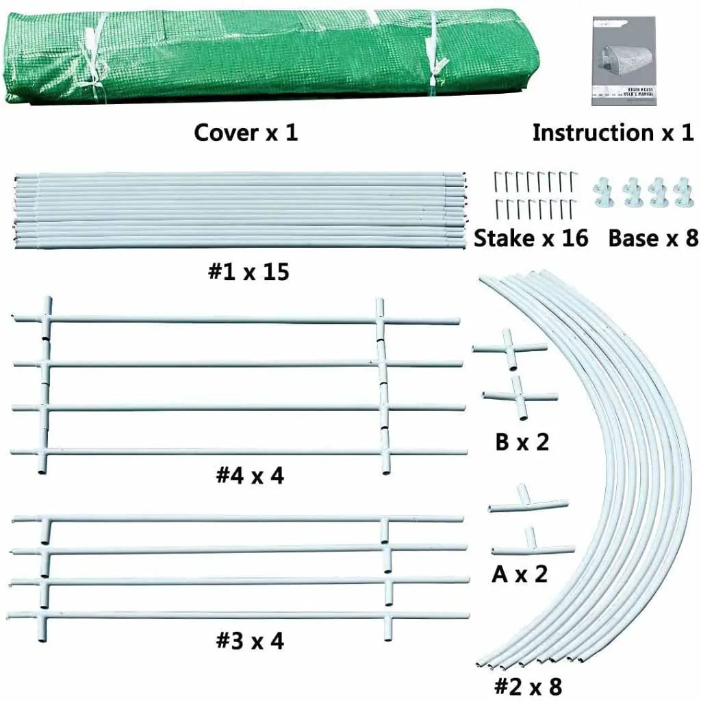 tunnel greenhouse parts#color_green